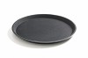 Dienblad rond zwart antislip doorsnee 40